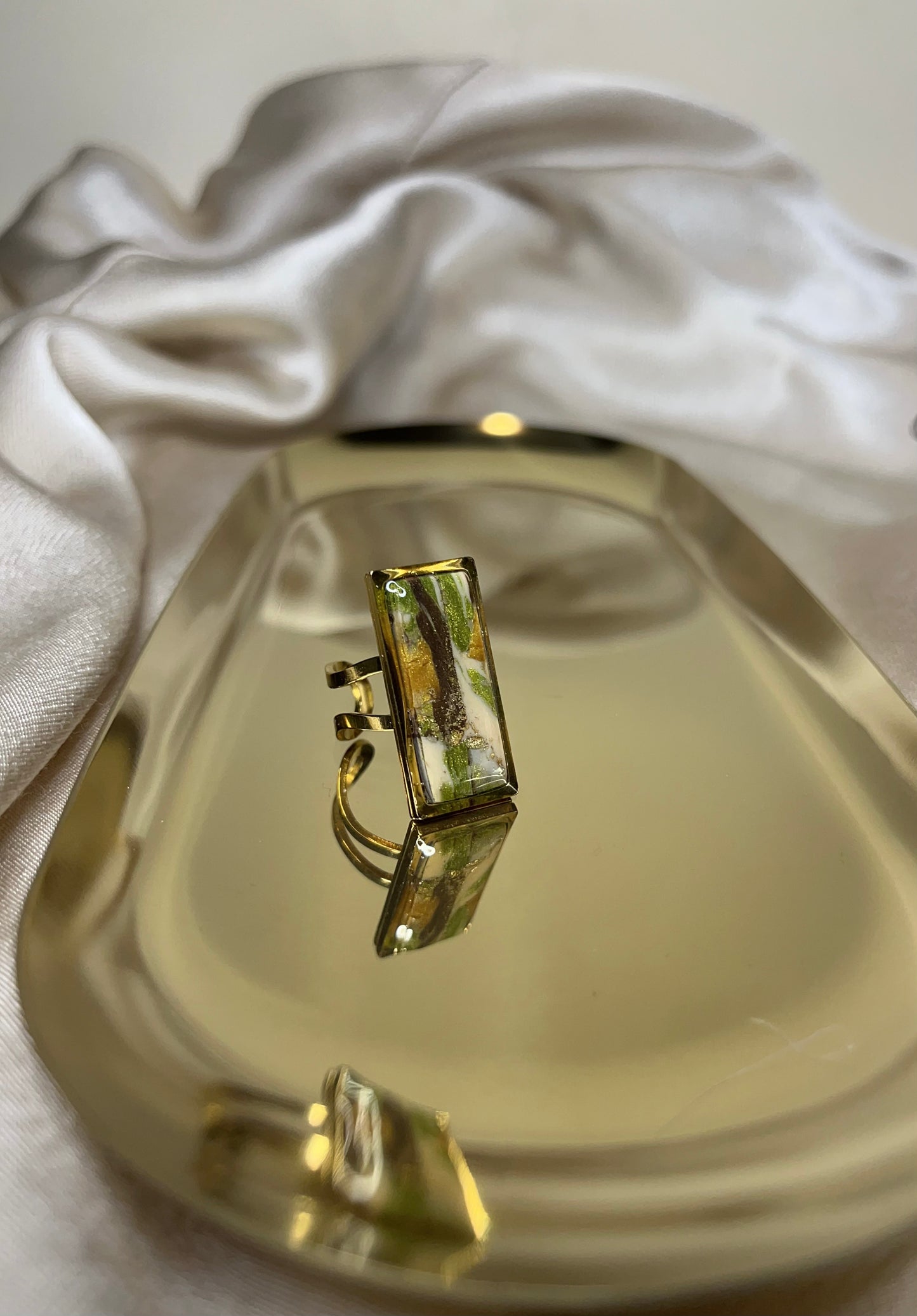 Anillo Camuflaje Rectangular