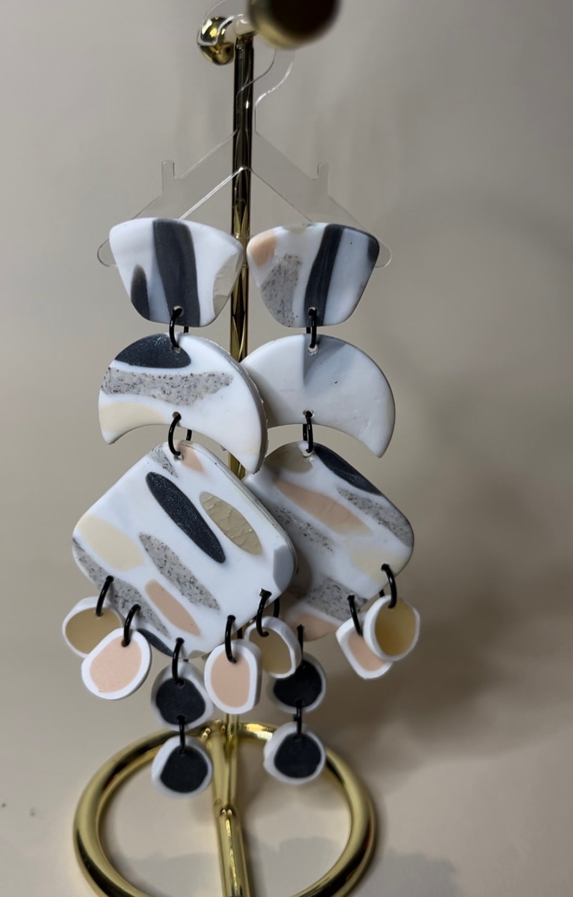 Pendientes Laura Colección Mármol Gris