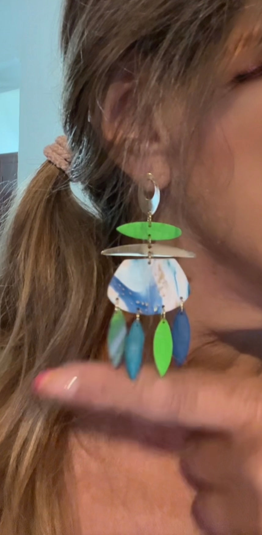 Pendiente Cascada Azul