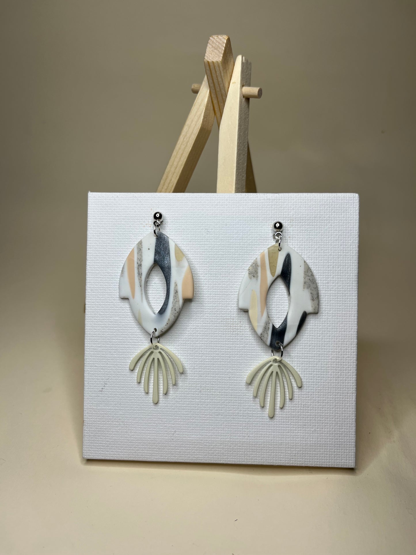 Pendiente Colección Mármol Gris