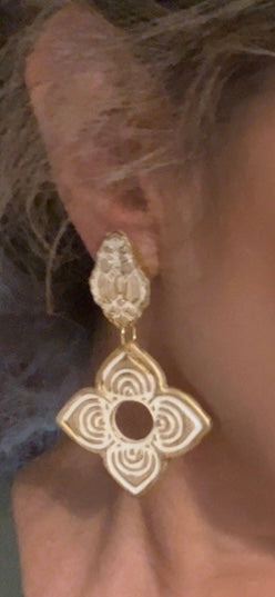 Pendiente Flor Étnica