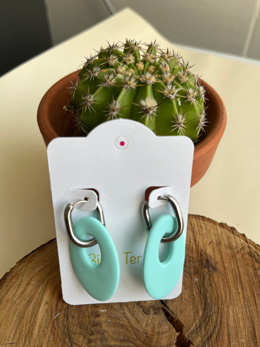 Pendientes Charm Menta