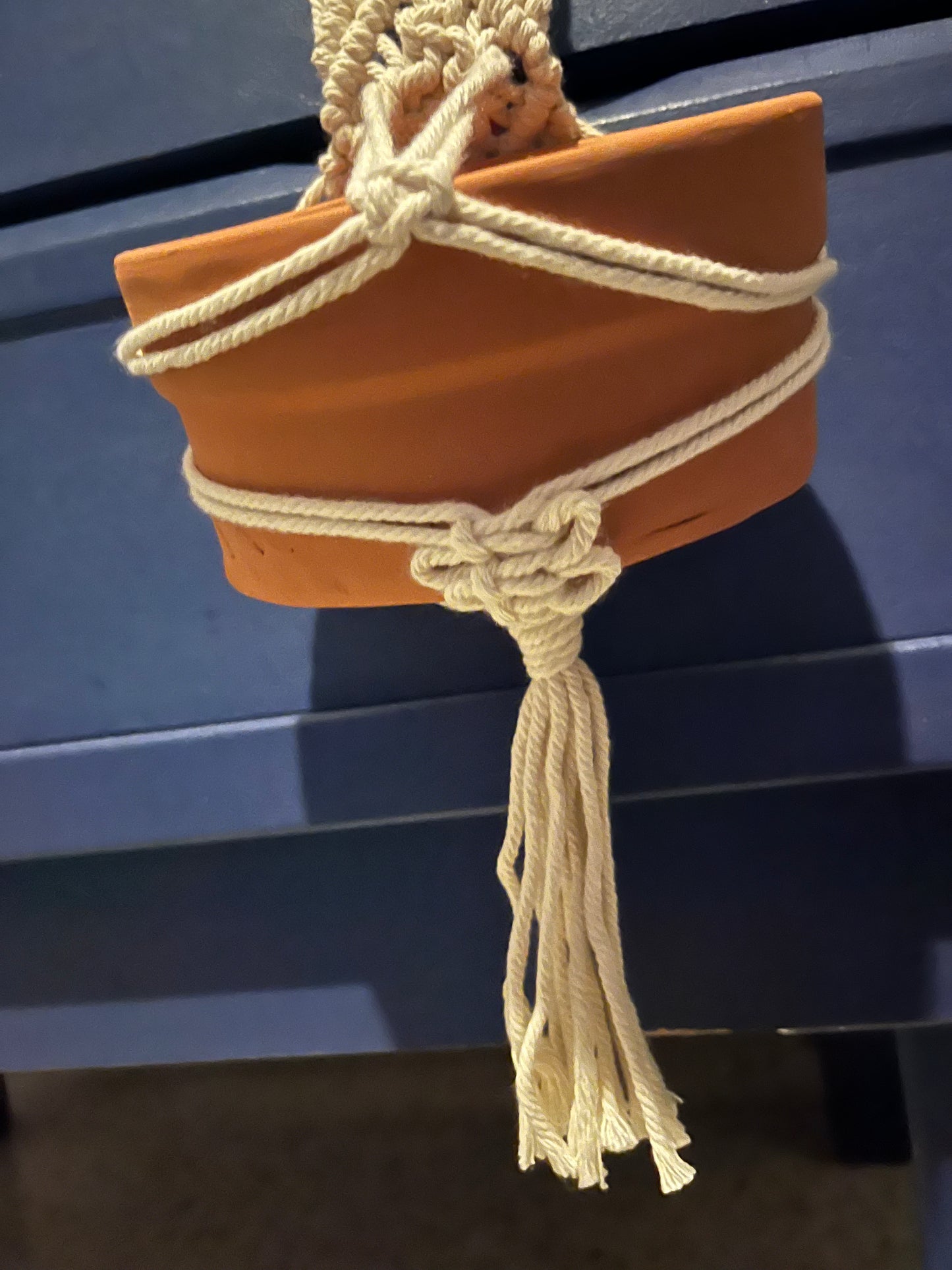 Macetero Macramé  Nudos Bohemios