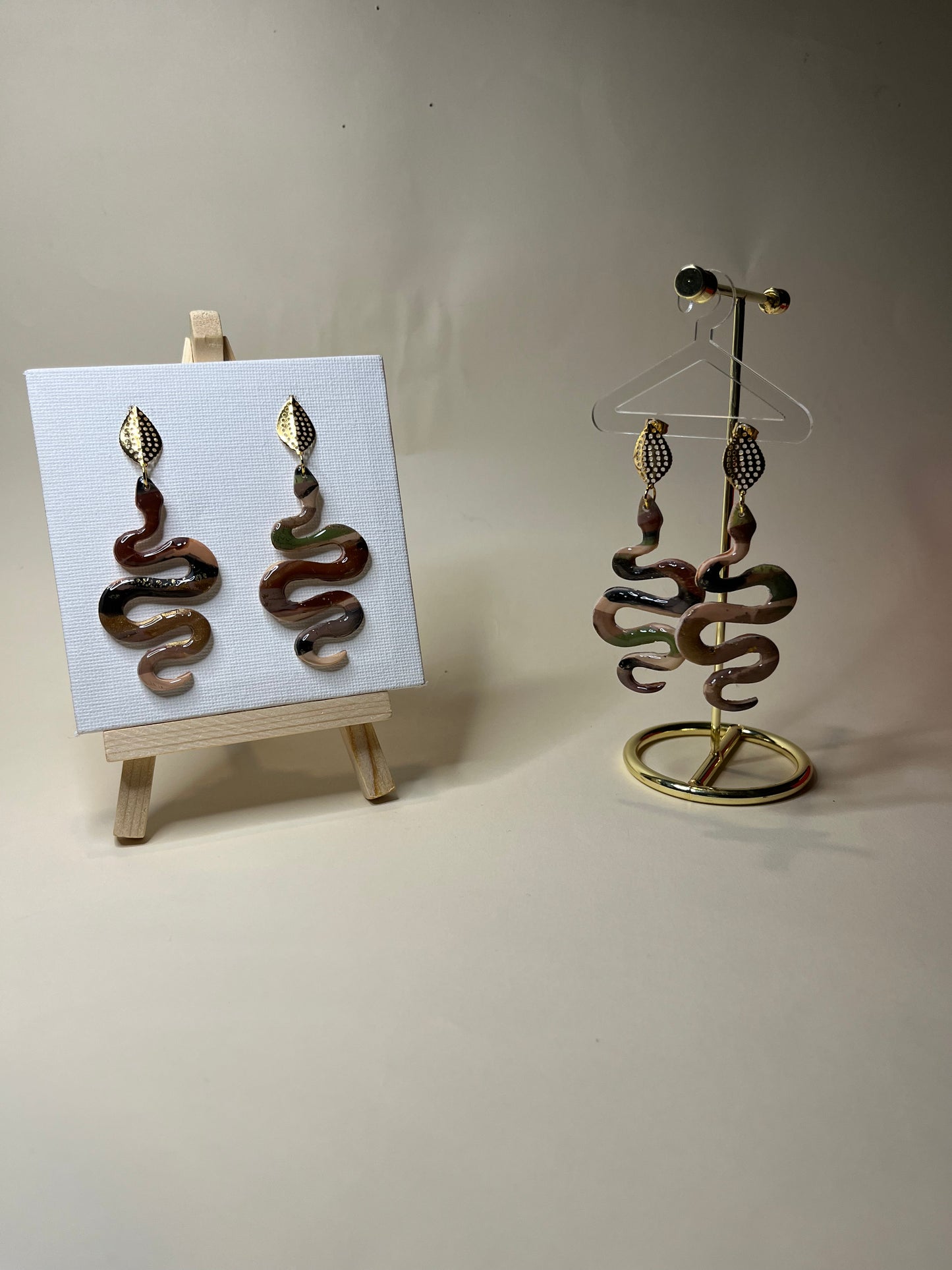 Pendientes Serpiente Oro