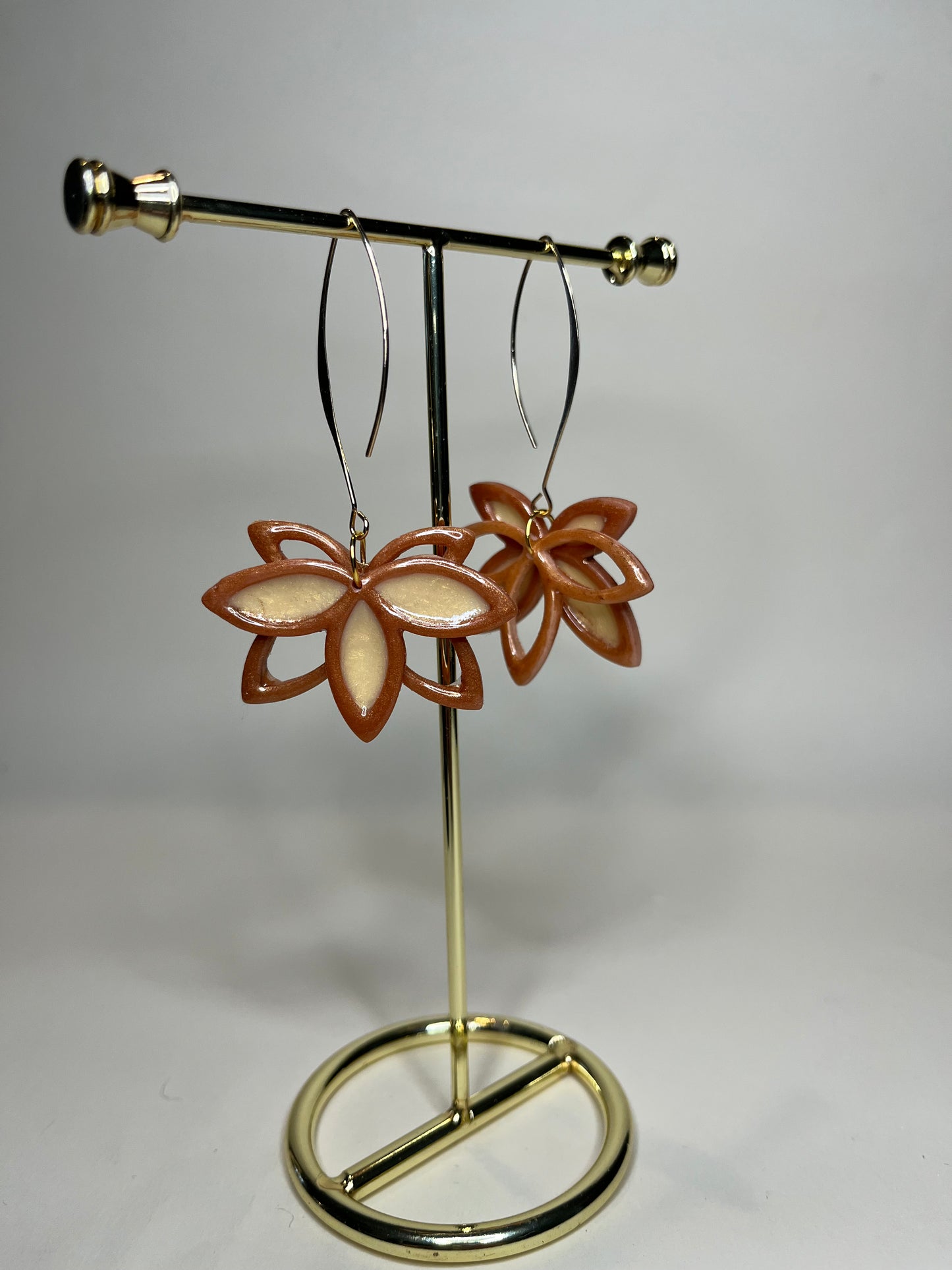 Pendientes Flor Calada Oro