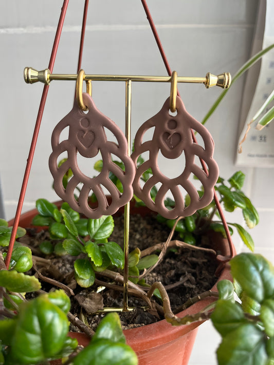 Pendiente Aire Taupe