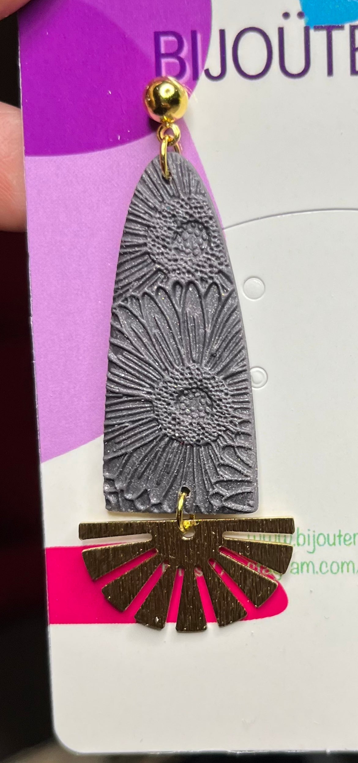 Conjunto Textura Plateada + Ear Cuff