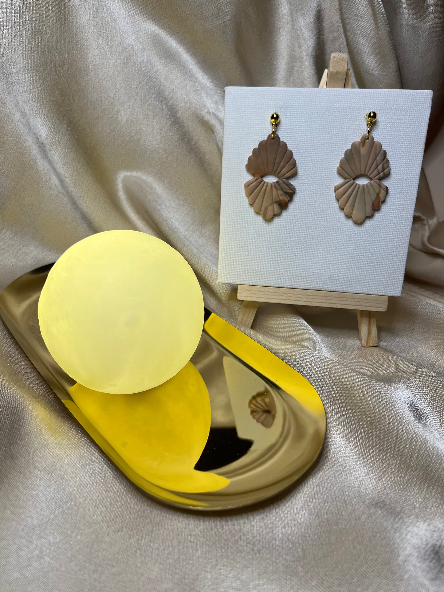 Pendiente Doble Abanico