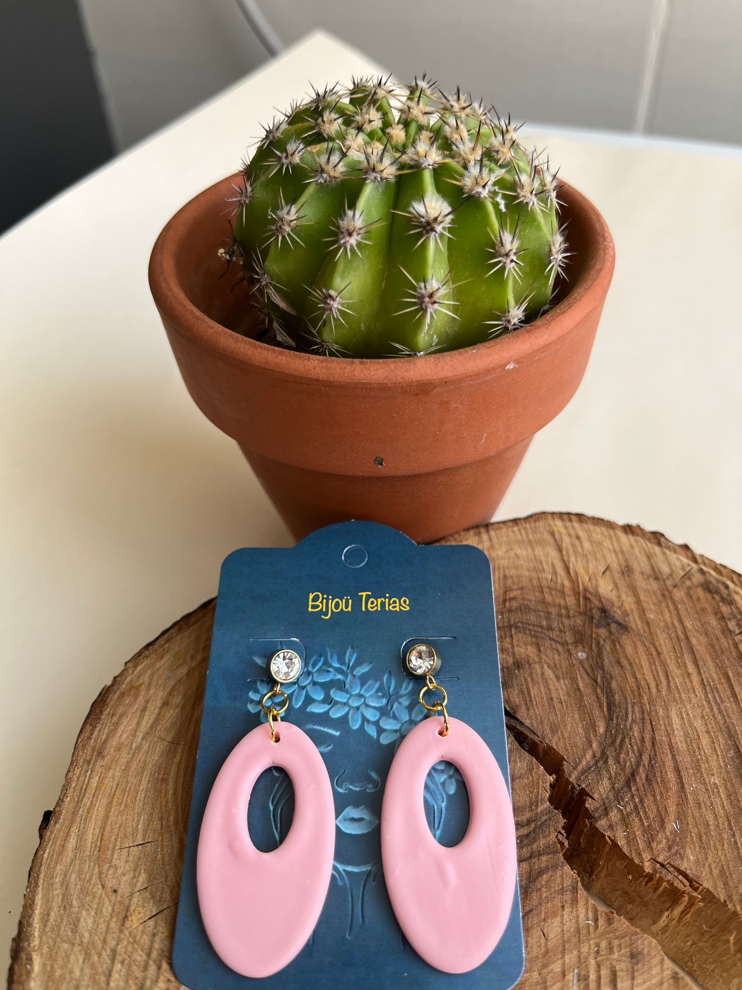 Pendientes Charm Rosa