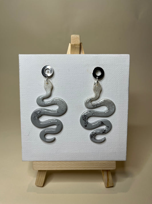 Pendientes Serpiente Plata