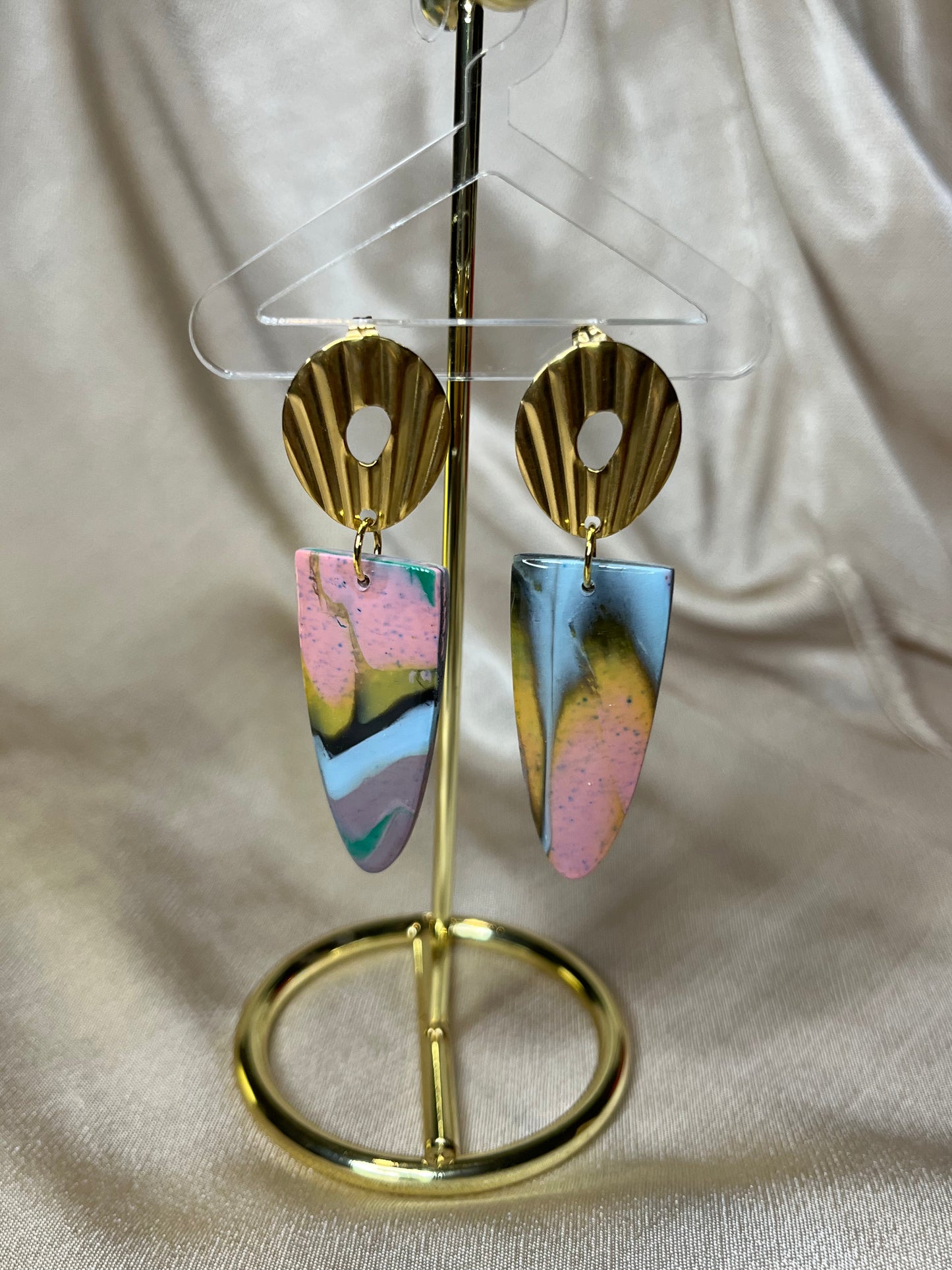 Pendiente Lágrima Pastel