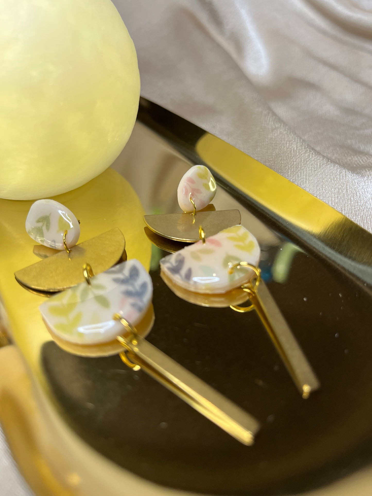 Pendiente Hojitas Largo