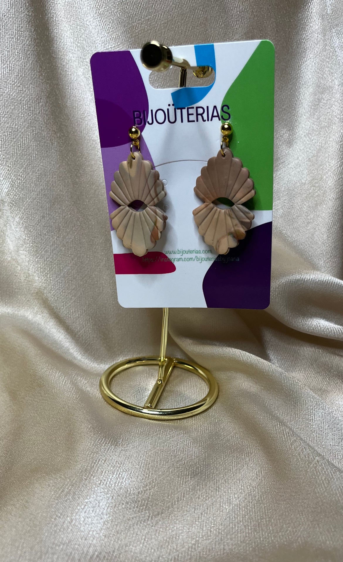 Pendiente Doble Abanico