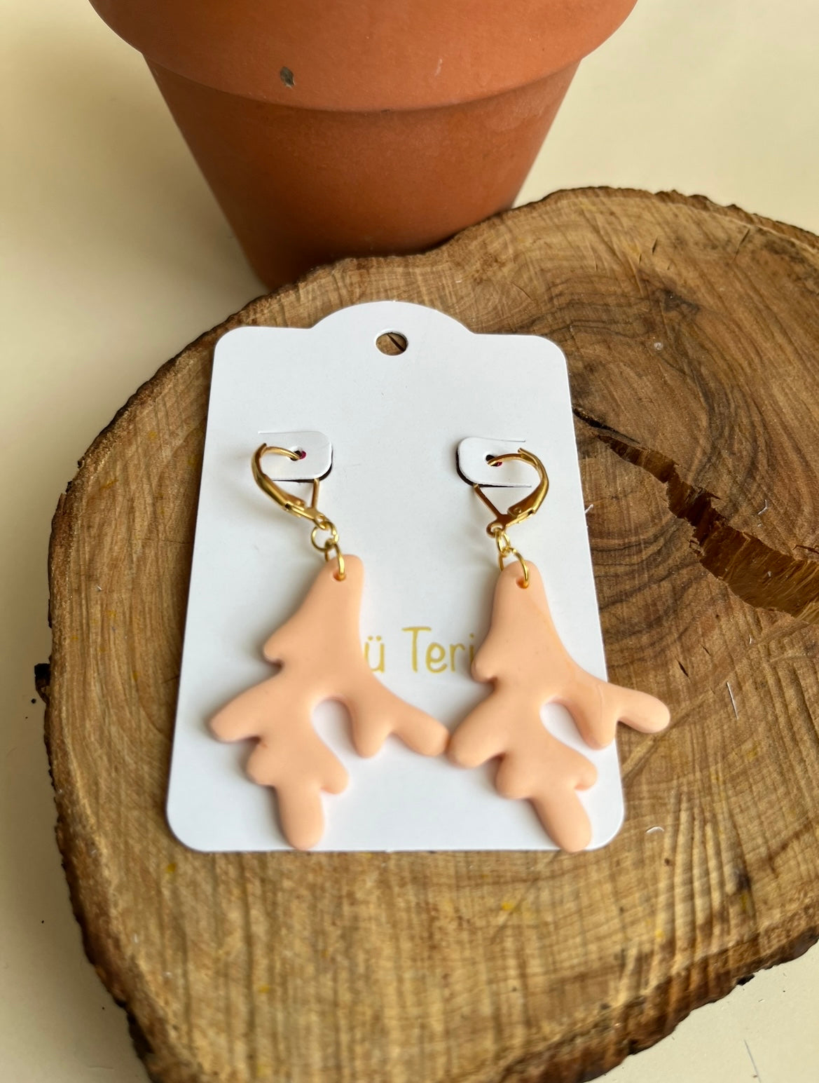 Pendiente Coral Peache Modelo 1