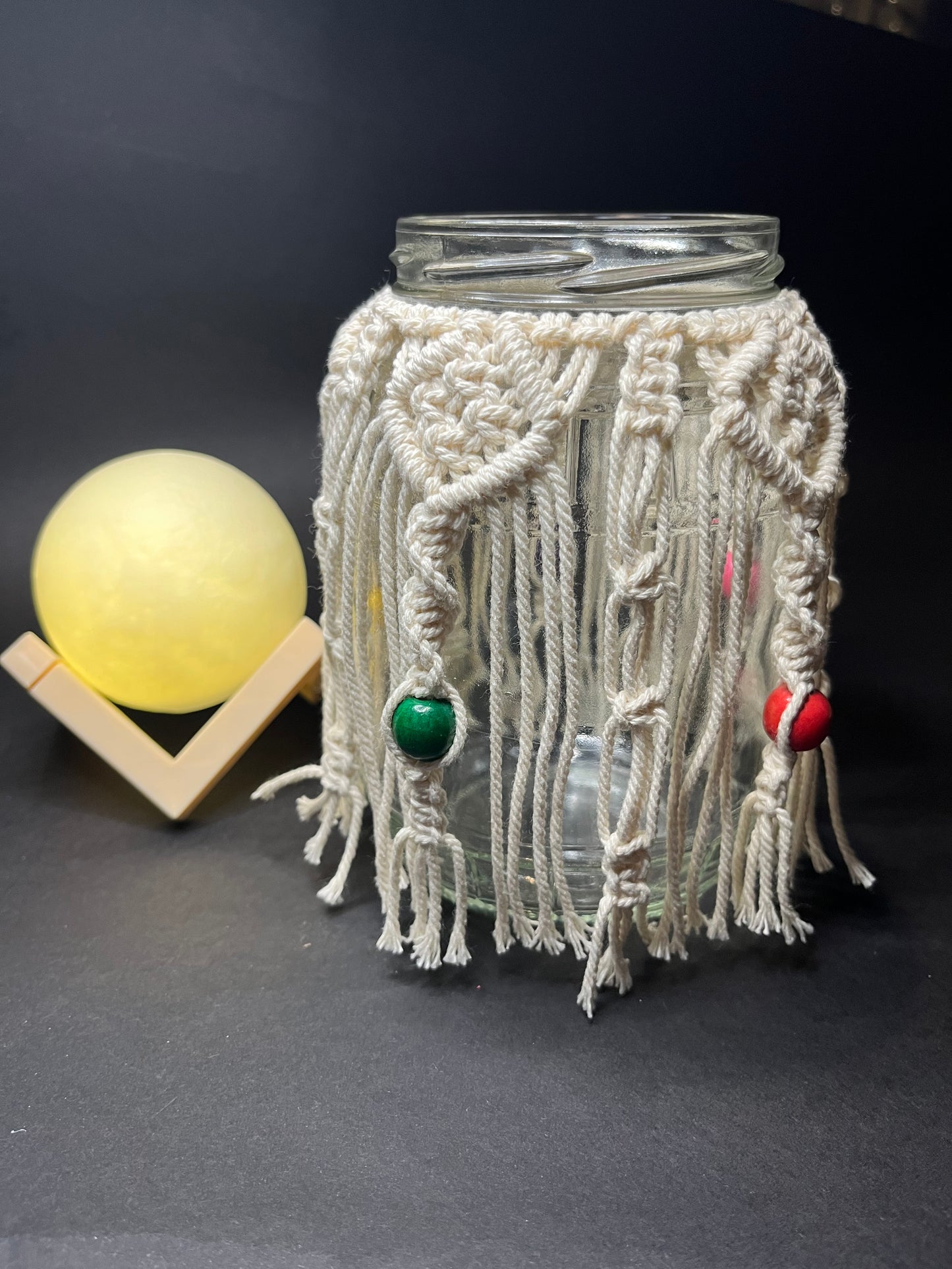 Portavelas Macramé Bohemio