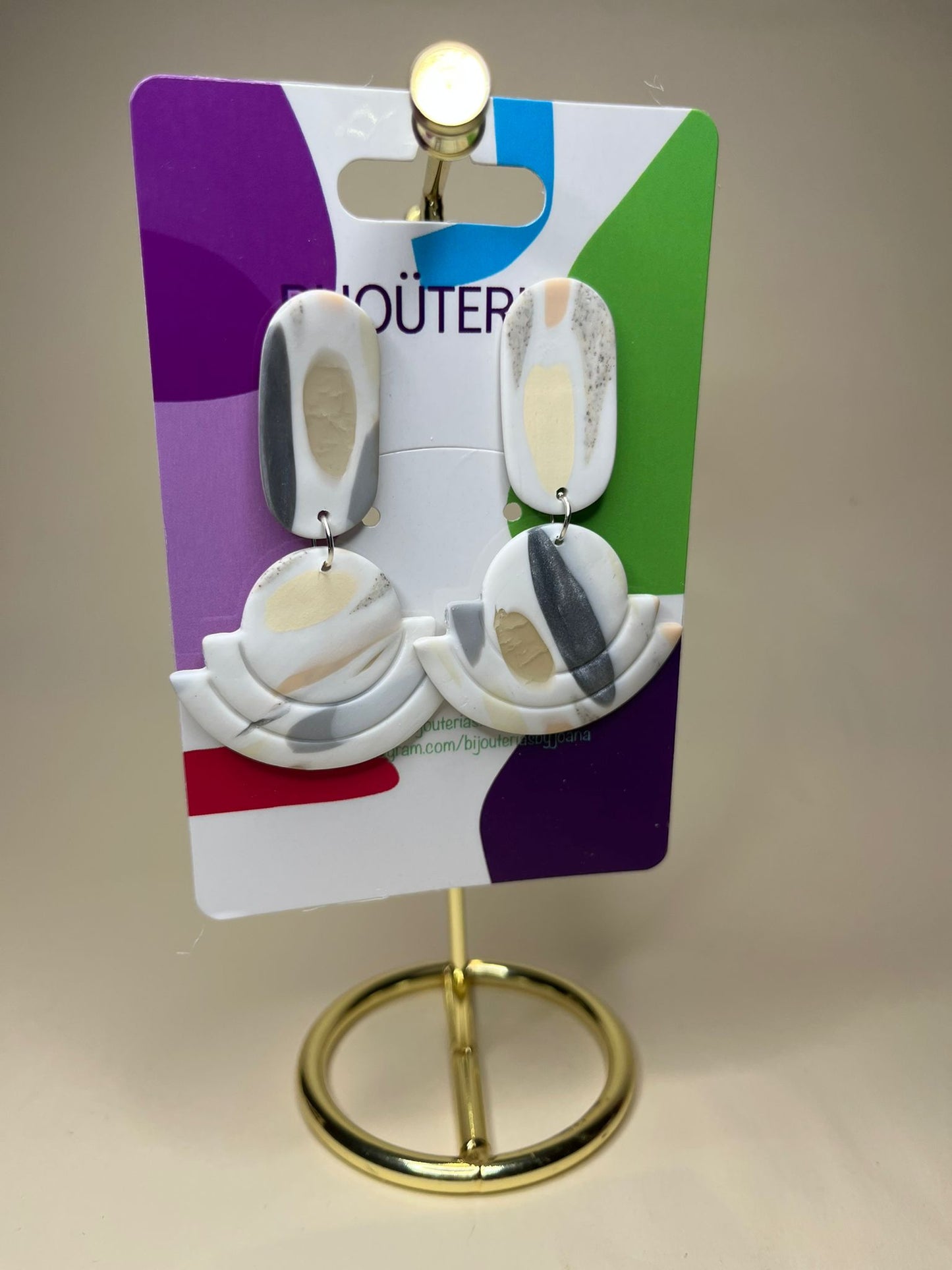 Pendientes Colección Mármol Gris