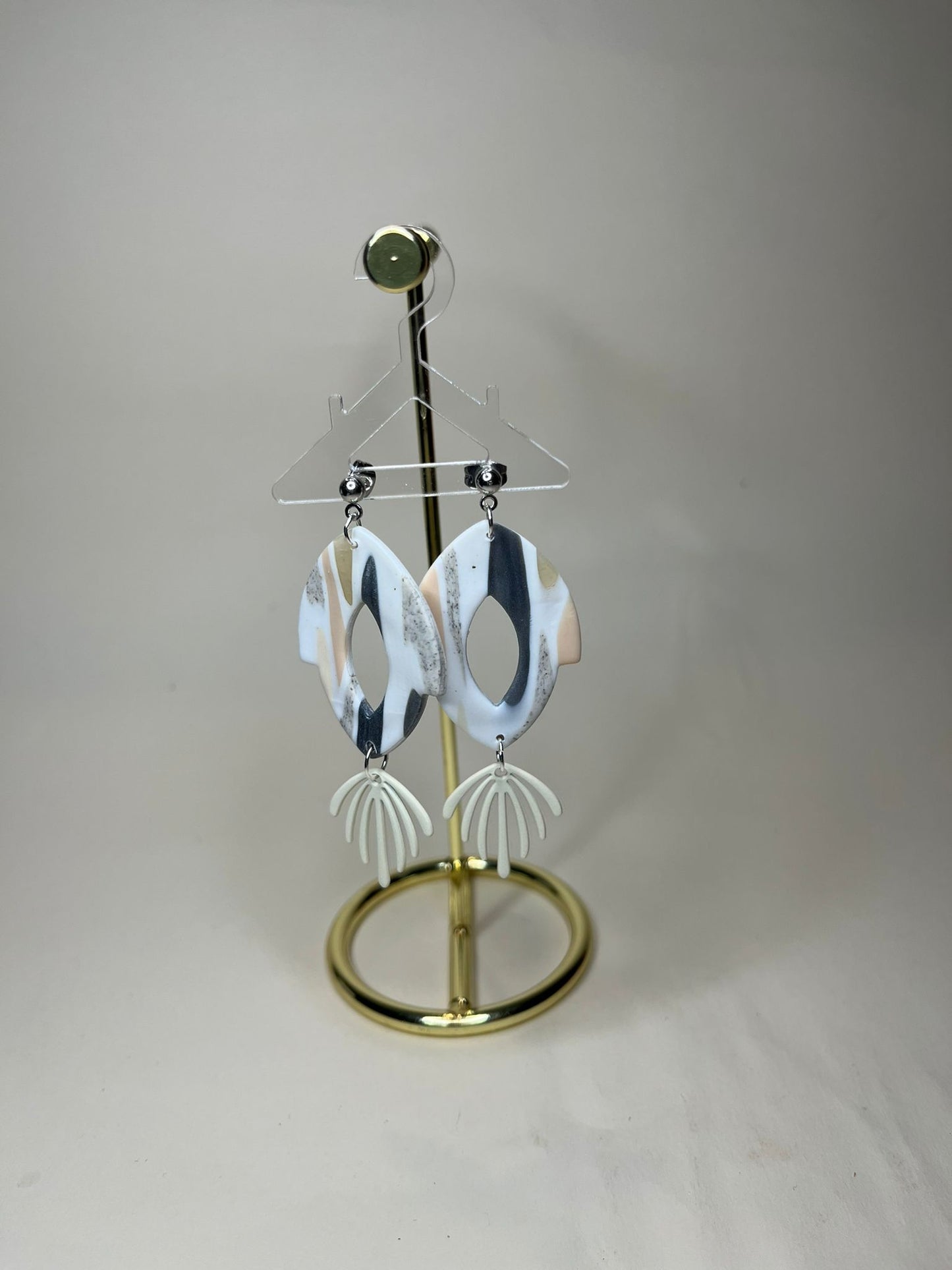 Pendiente Colección Mármol Gris