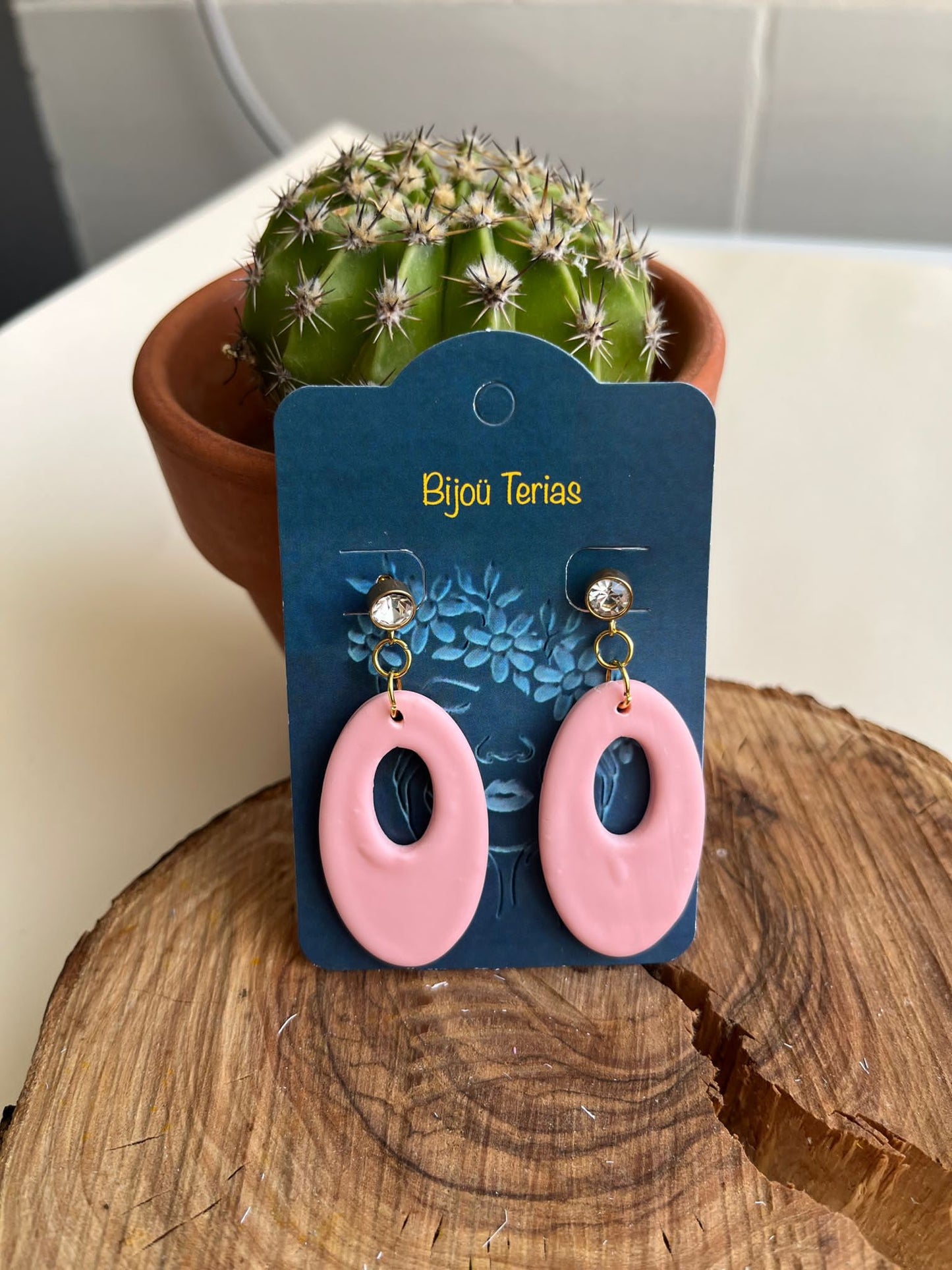 Pendientes Charm Rosa